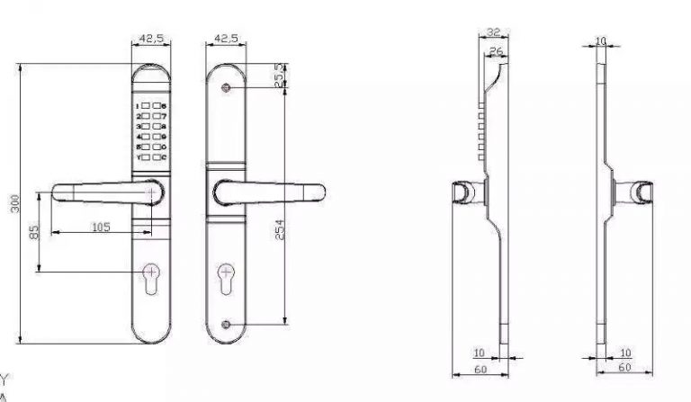 push button combination door lock at benjamin marcial... High quality and security push button combination door lock | padlock ...