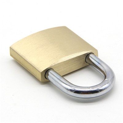 Master key and key alike tri-circle solid brass padlock (4)