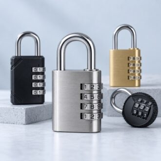 Combination padlocks with number dial mechanisms for wholesale and custom security products
