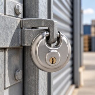 Stainless steel disc padlocks with round body design for security applications
