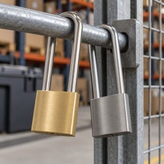 Long shackle padlocks with extended shackles for flexible locking applications